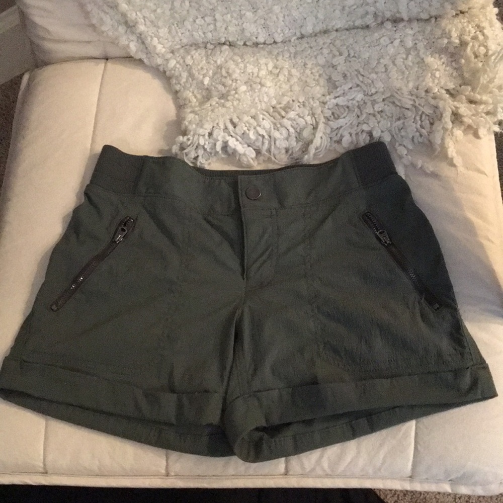 Army Green Athleta Shorts